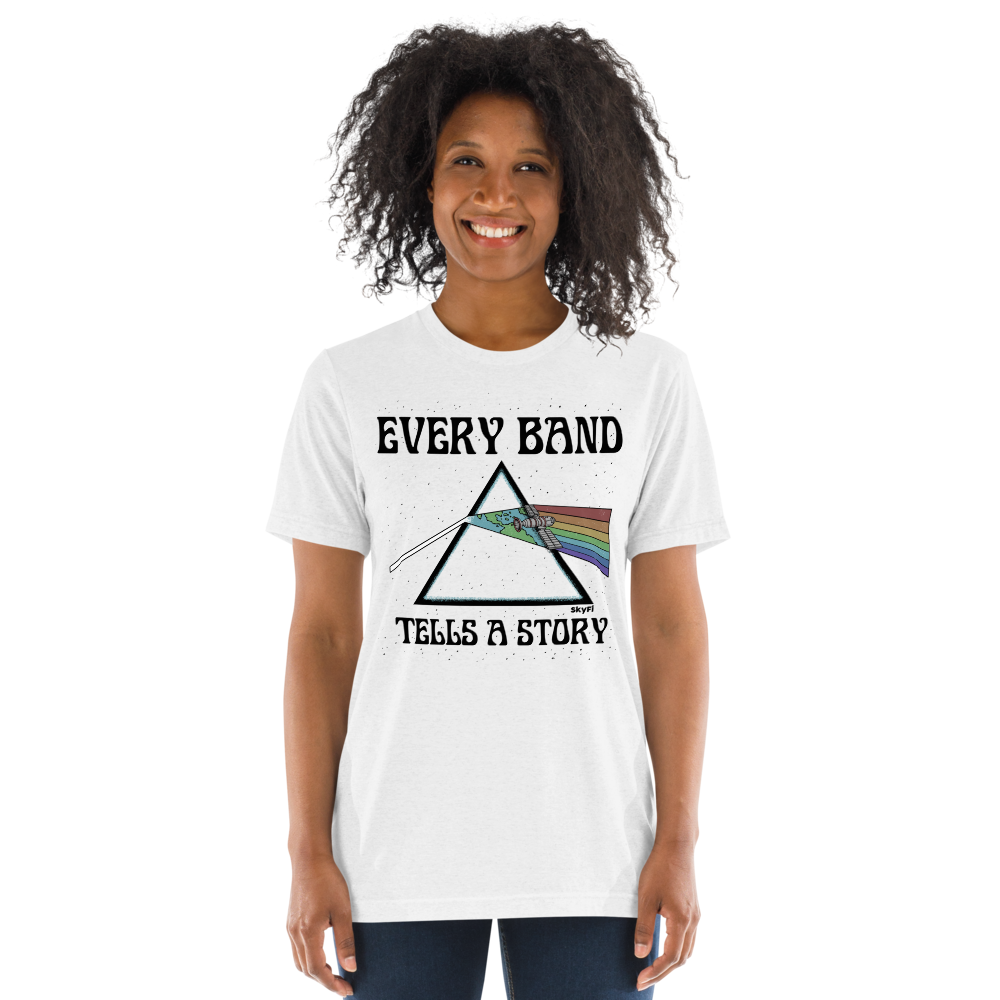 SkyFi "Every Band Tells A Story" T-Shirt – White
