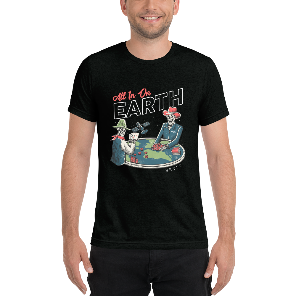 SkyFi "All In On Earth" T-Shirt