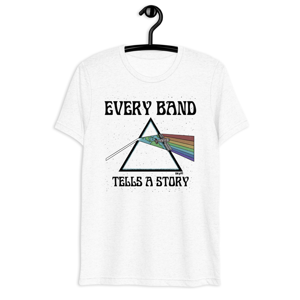 SkyFi "Every Band Tells A Story" T-Shirt – White