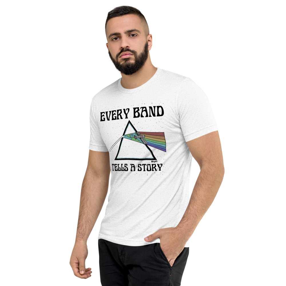 SkyFi "Every Band Tells A Story" T-Shirt – White